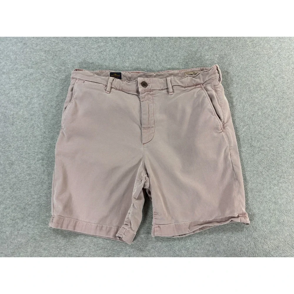 Faherty Coastline Sun Washed Chino Shorts (Men's 33) Purple - 8